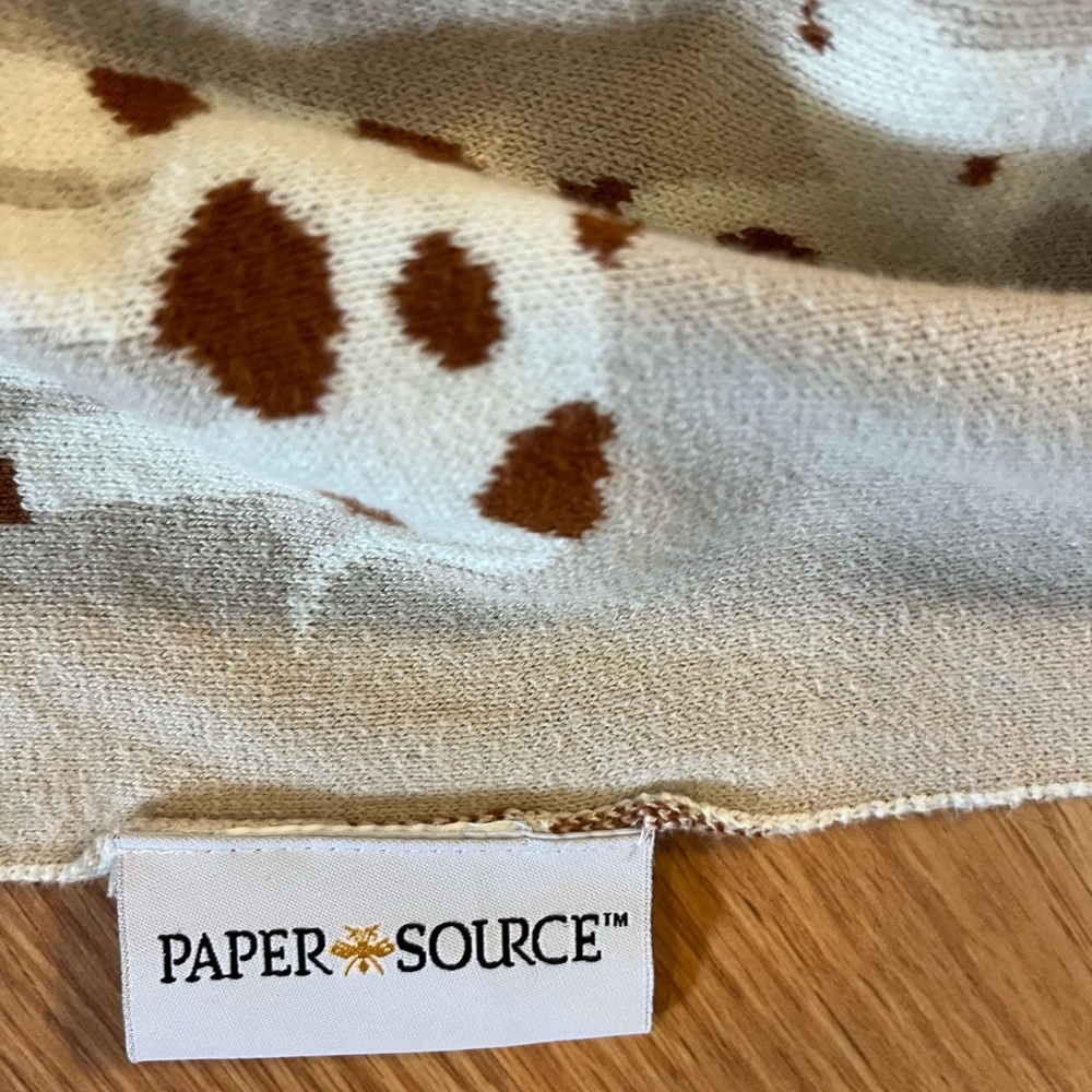 Paper Source Giraffe Baby Blanket 100% Cotton - Picture 2 of 2